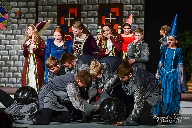 a once upon a mattress play for middle school art